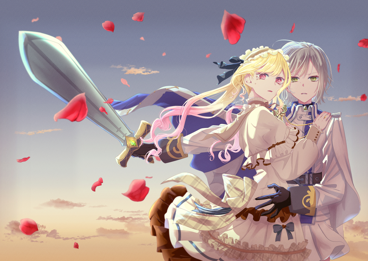 This is a pixiv picture whose title is しほさき【騎士×姫】.