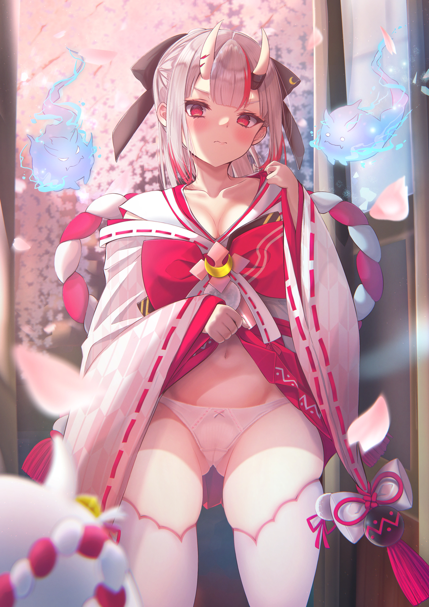 This is a pixiv picture whose title is 🤍🎀.