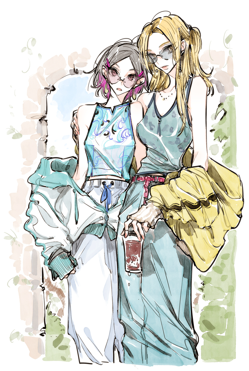 This is a pixiv picture whose title is 2021年5月23日～2021年7月24日 創作イラストまとめ.