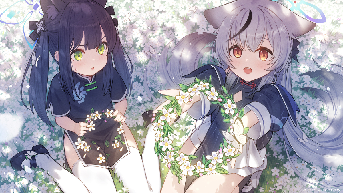 This is a pixiv picture whose title is ココナとシュン.