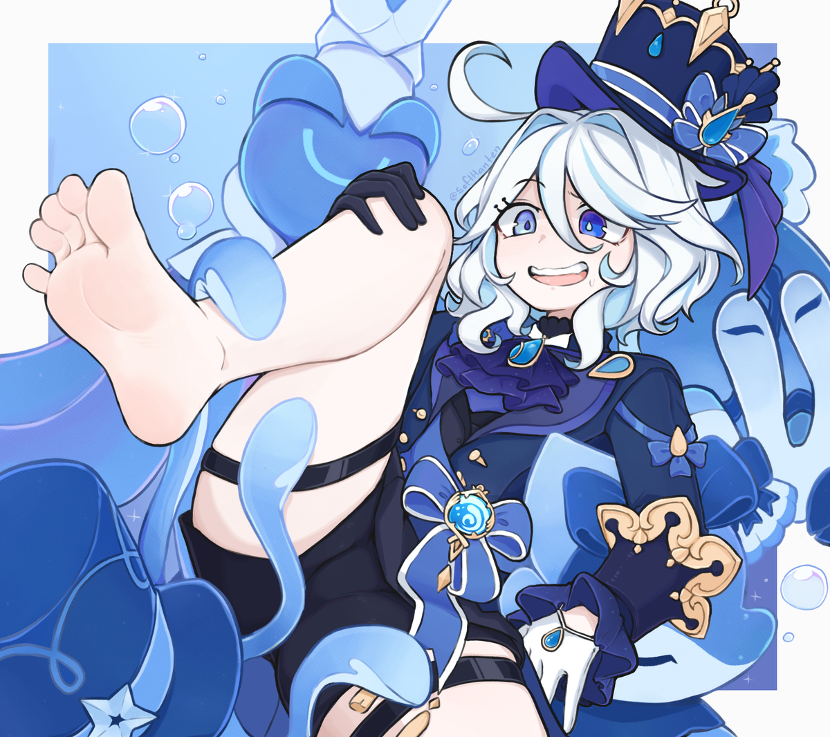 This is a pixiv picture whose title is Furina From Genshin Impact.