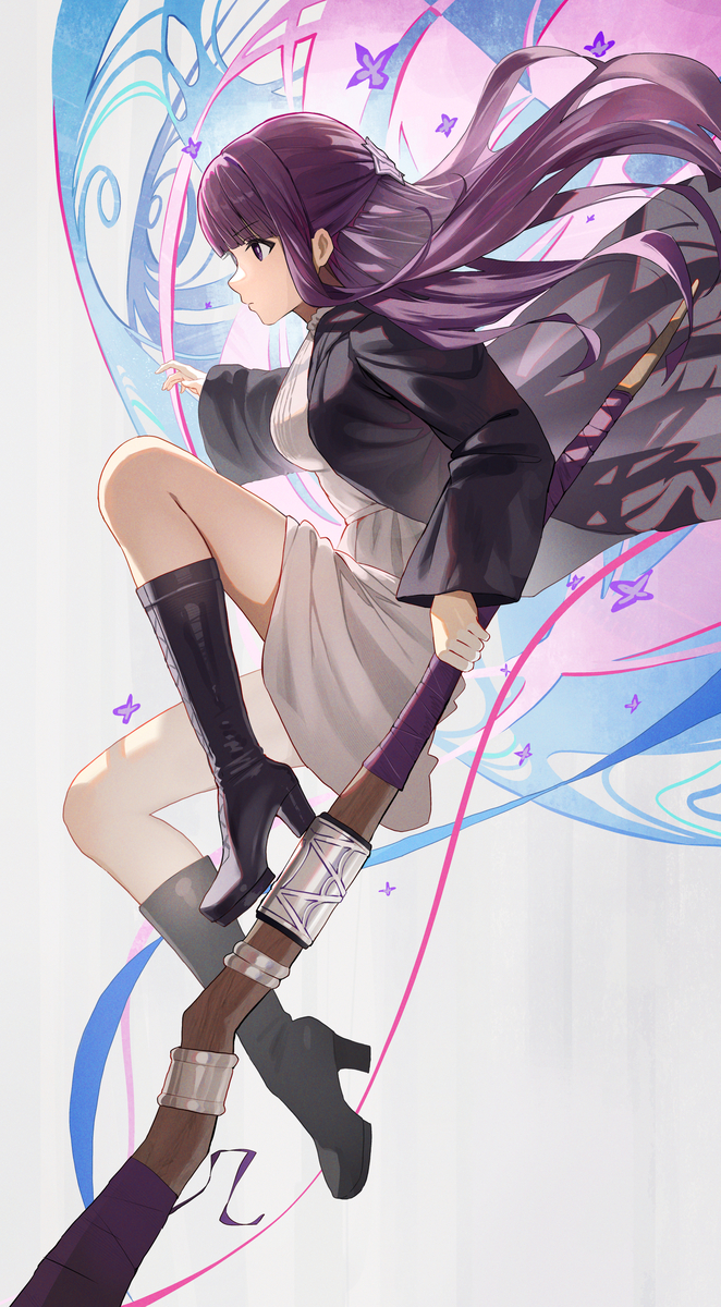This is a pixiv picture whose title is １０２日目　フェルン.
