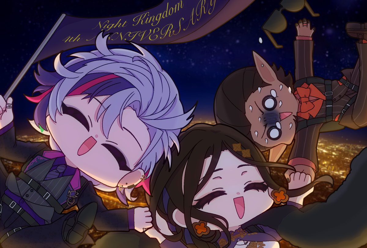 This is a pixiv picture whose title is 最近の夜王国イラストまとめ.