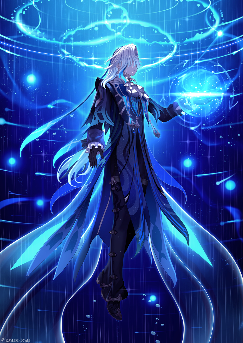 This is a pixiv picture whose title is The Dragon's Judgement.