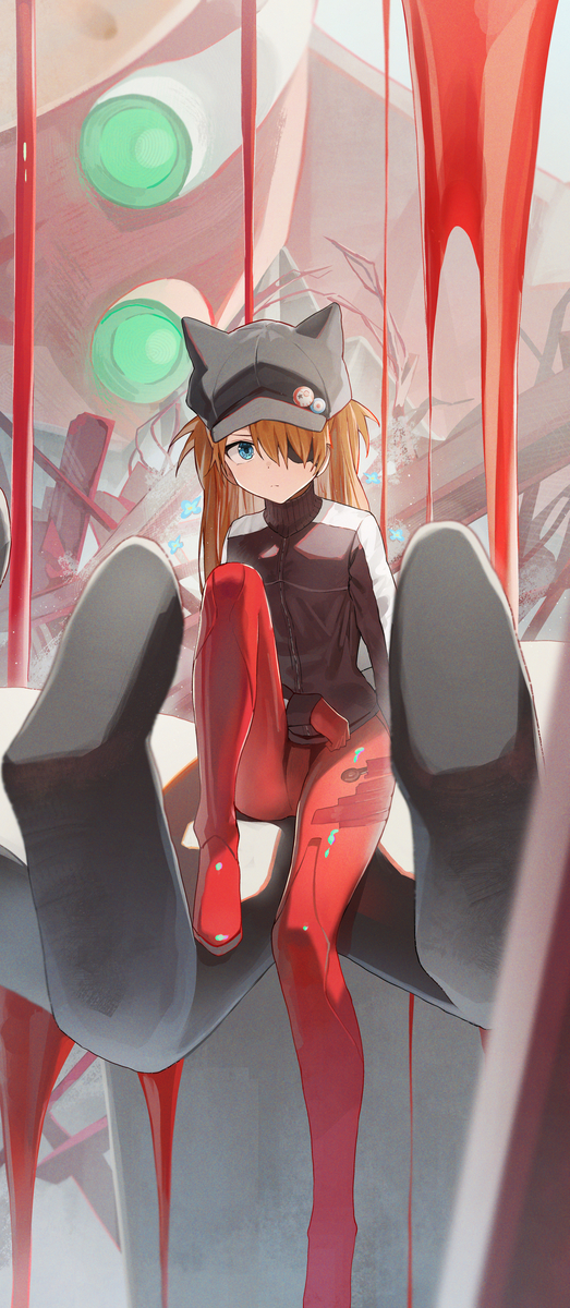 This is a pixiv picture whose title is アスカ　　１０３日目.