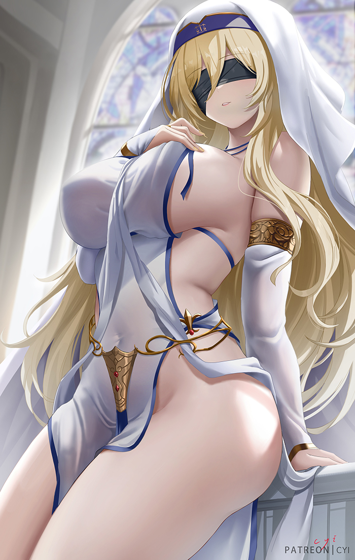 This is a pixiv picture whose title is 剣の乙女 Sword Maiden.