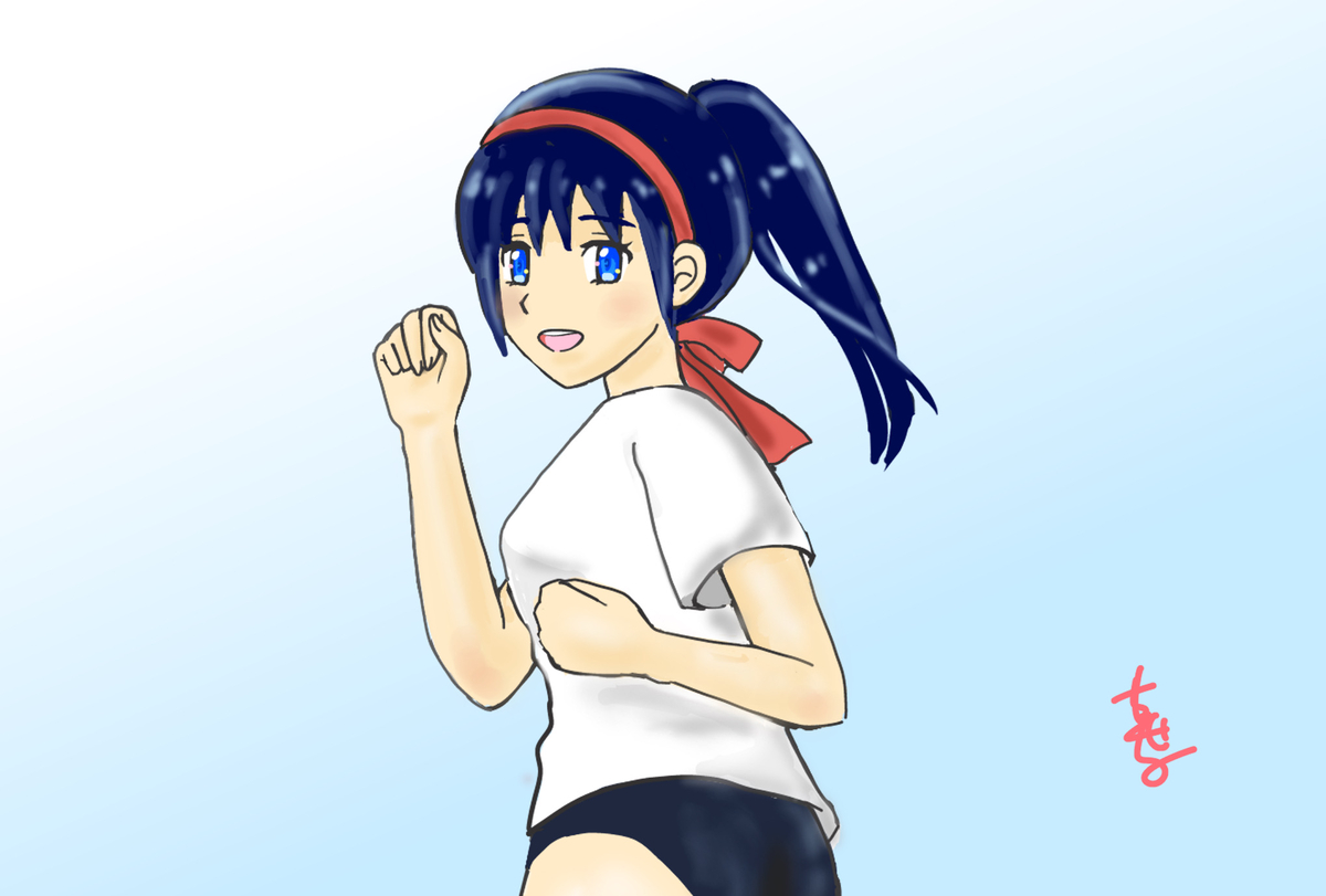 This is a pixiv picture whose title is 🏃‍♀️ランニング少女🏃‍♀️.