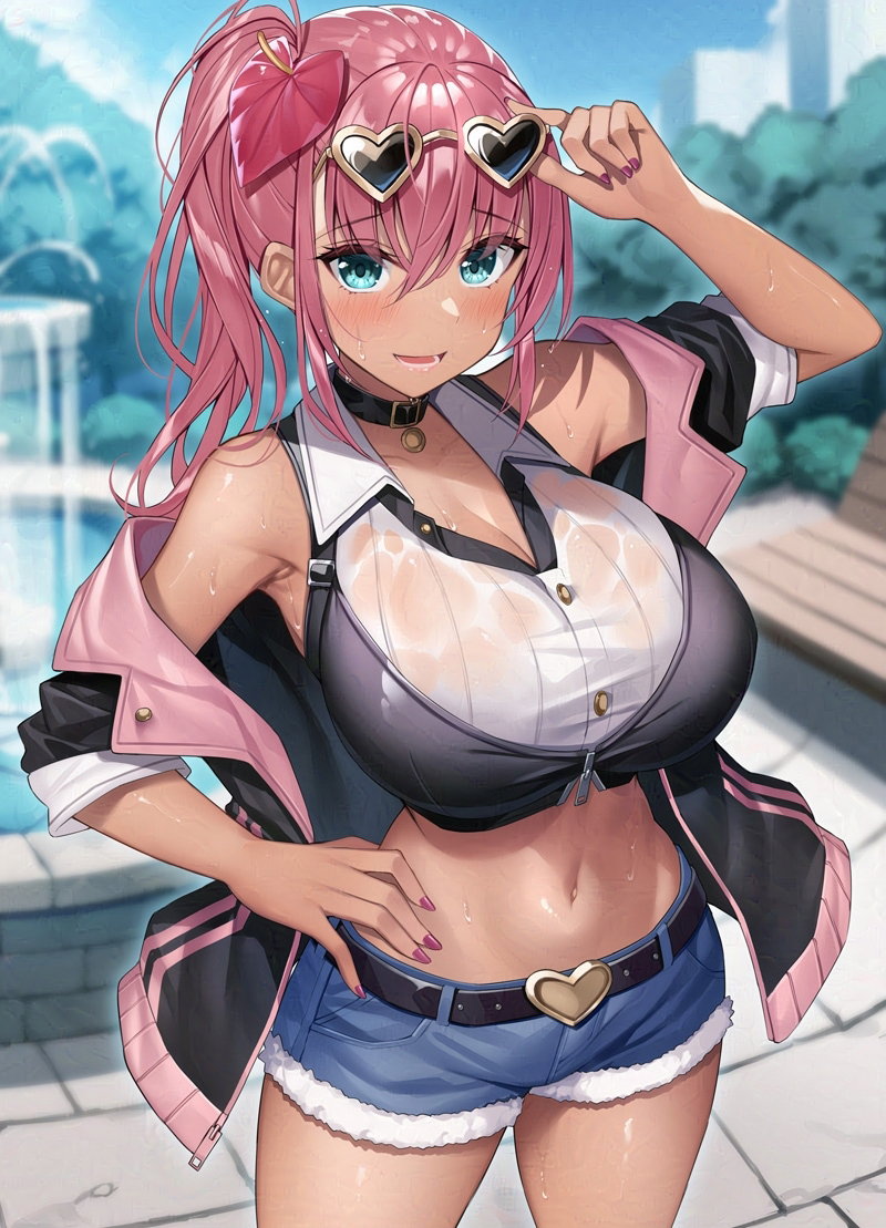 This is a pixiv picture whose title is 谷間家の日常コラボ.