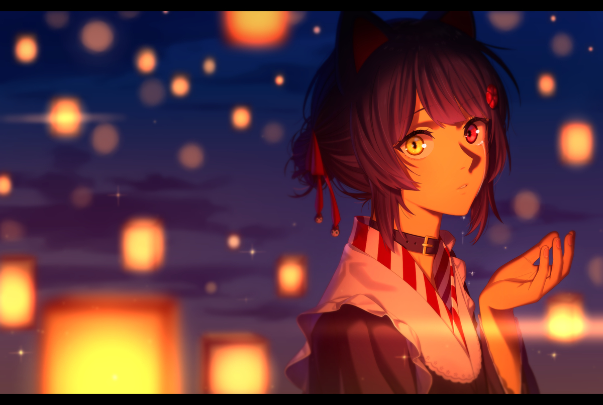 This is a pixiv picture whose title is 残光.