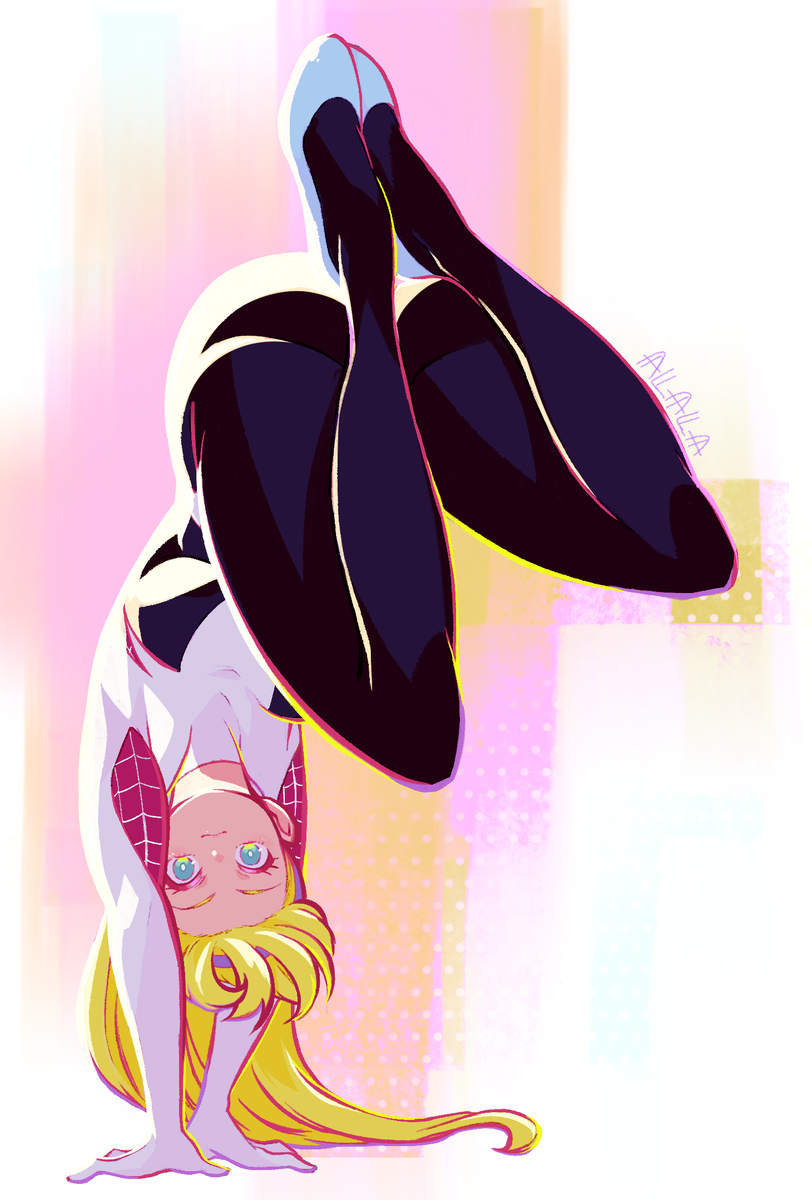 This is a pixiv picture whose title is Spider-gwen.