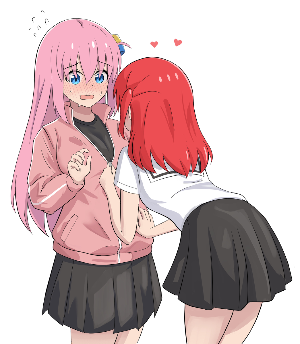 This is a pixiv picture whose title is Playing with Zipper.