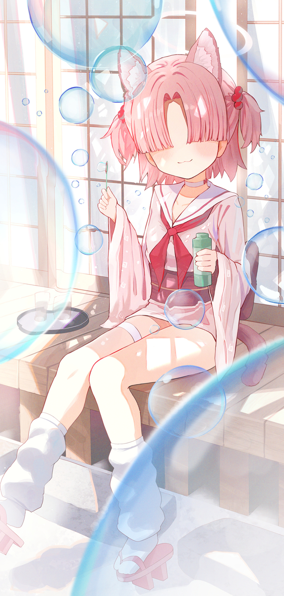 This is a pixiv picture whose title is １０６日目　クロレラ観察部モブちゃん.