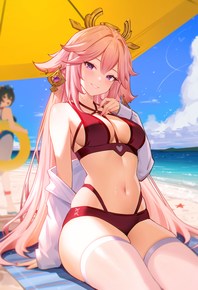 This is a pixiv picture whose title is やえみこ.