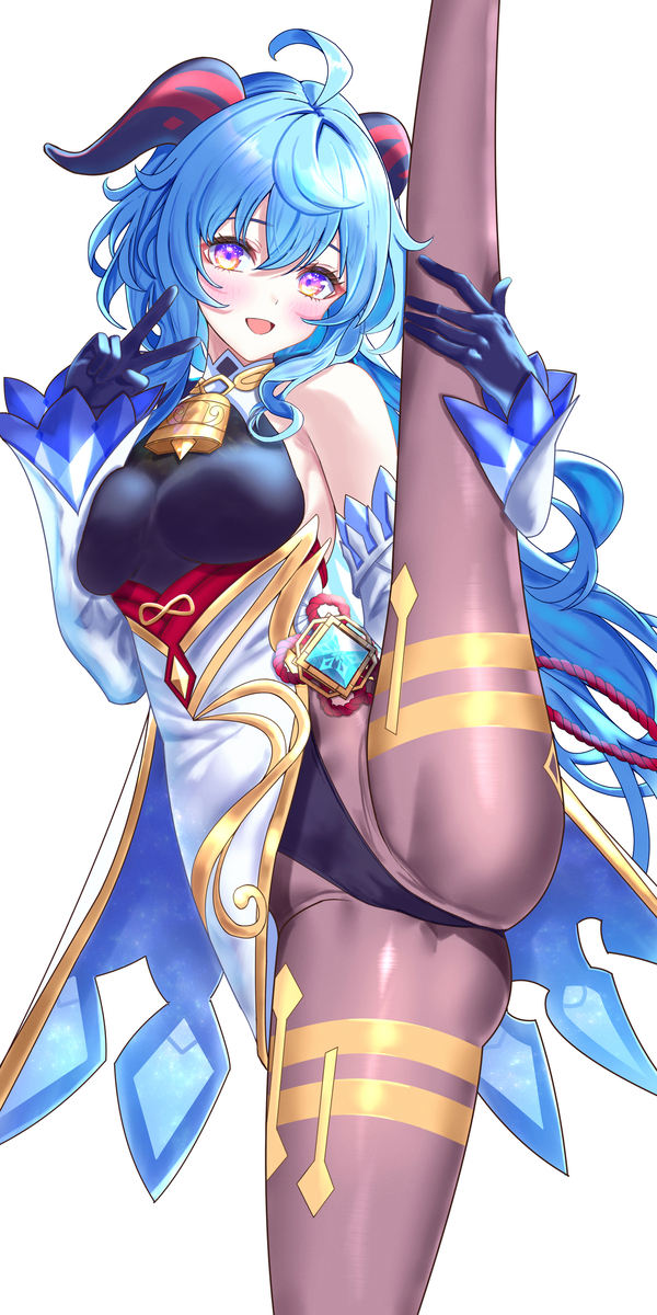 This is a pixiv picture whose title is 甘雨ちゃんでしか得られない栄養がある(確信).