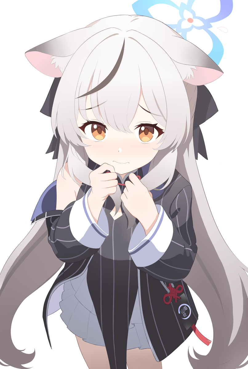 This is a pixiv picture whose title is 老师，能摸摸我的头吗~.