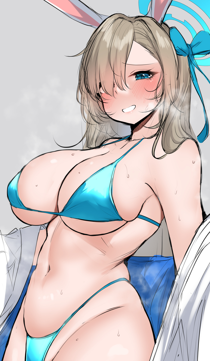This is a pixiv picture whose title is ビキニなアスナ.