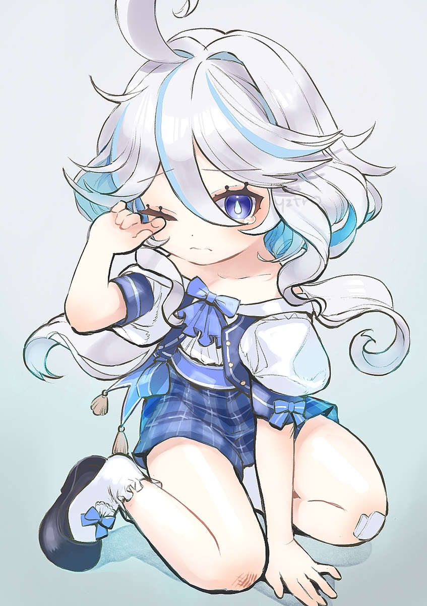 This is a pixiv picture whose title is ちびフリーナ.