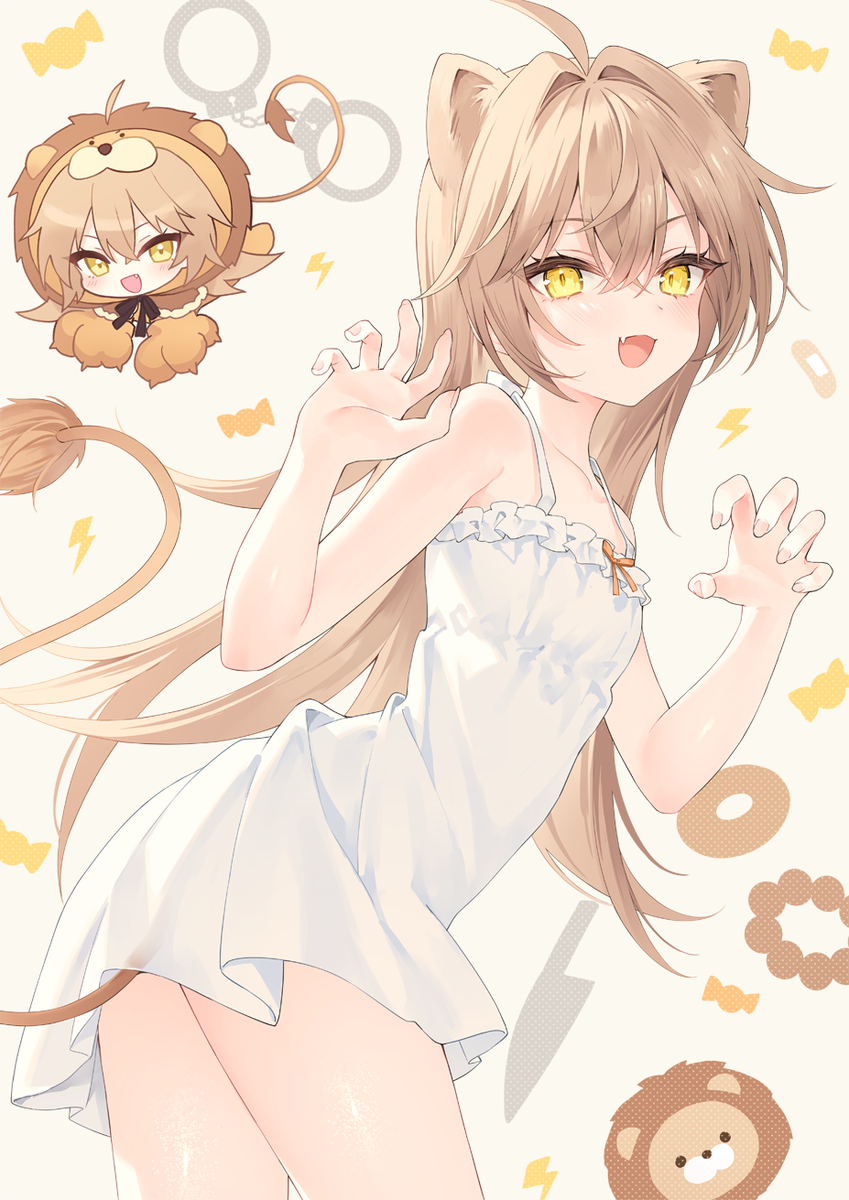 This is a pixiv picture whose title is がおー.