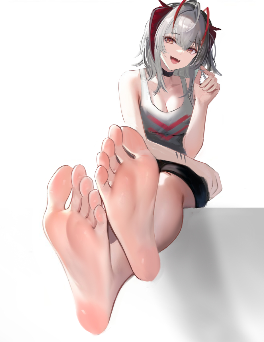 This is a pixiv picture whose title is 摸了.
