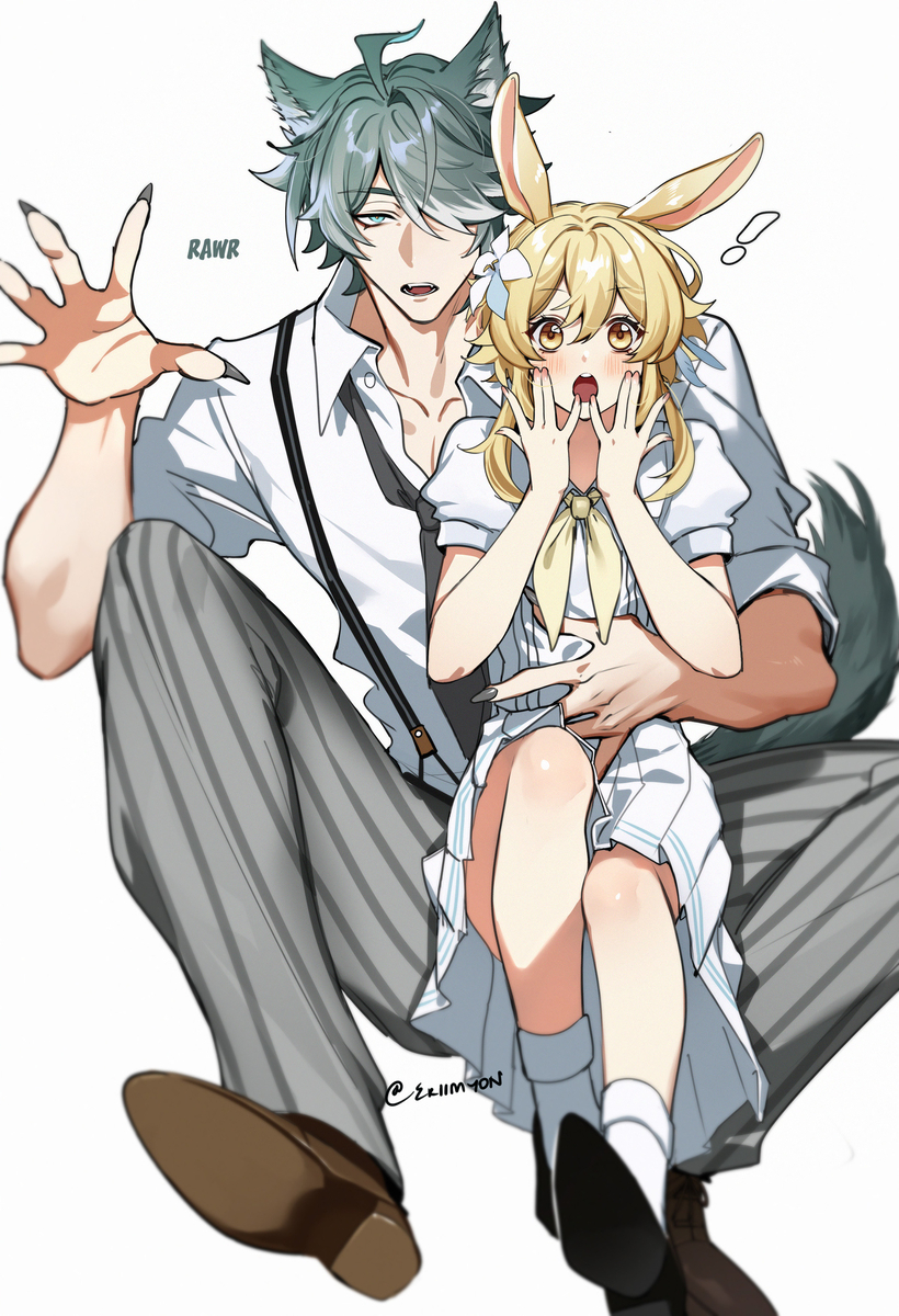 This is a pixiv picture whose title is Beastars Cosplay.