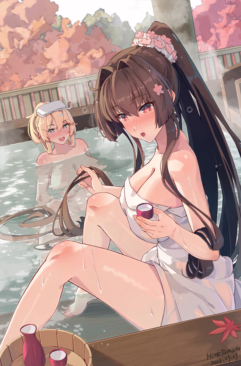 This is a pixiv picture whose title is 大和 Iowa🍂.
