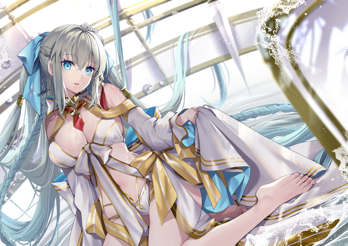 This is a pixiv picture whose title is 水妃モルガン.