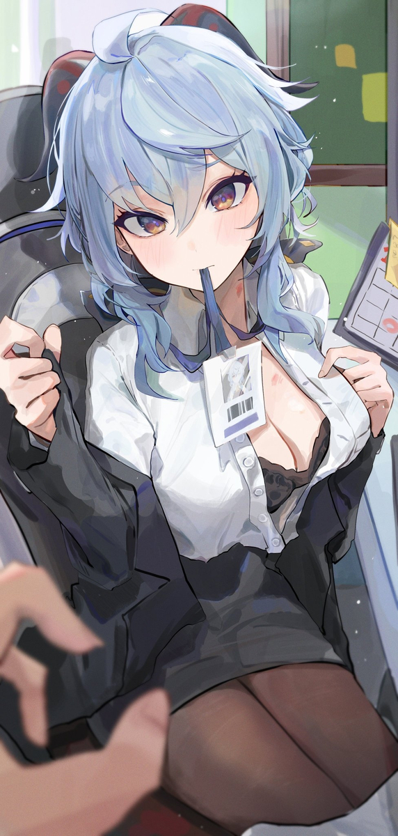 This is a pixiv picture whose title is 甘雨.
