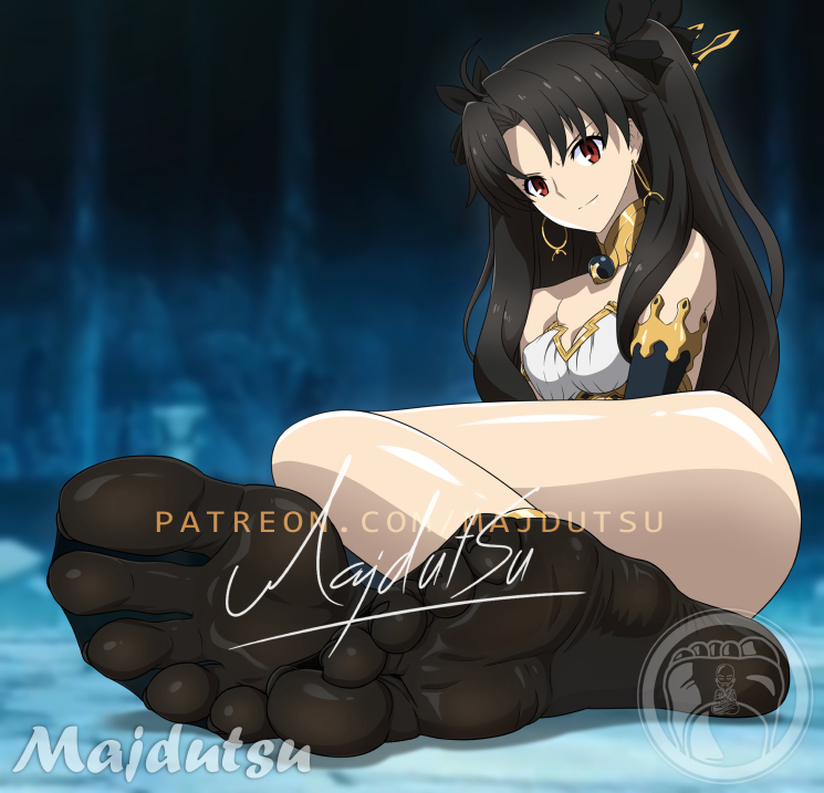 This is a pixiv picture whose title is ishtar Feet.