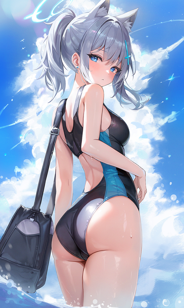 This is a pixiv picture whose title is 水着 シロコ.