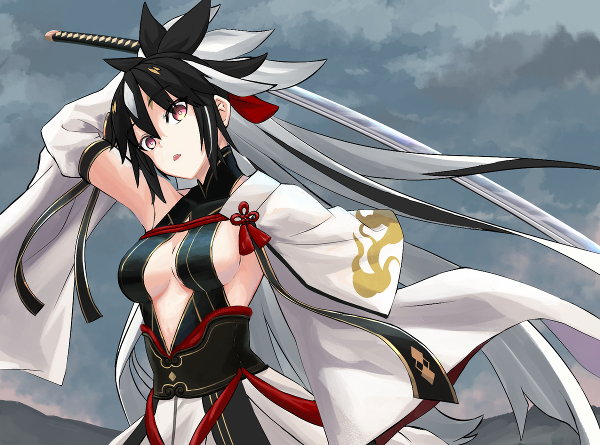 This is a pixiv picture whose title is 上杉謙信.