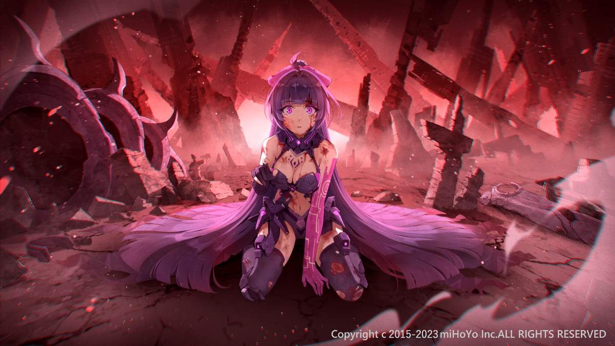 This is a pixiv picture whose title is 崩壊学園.