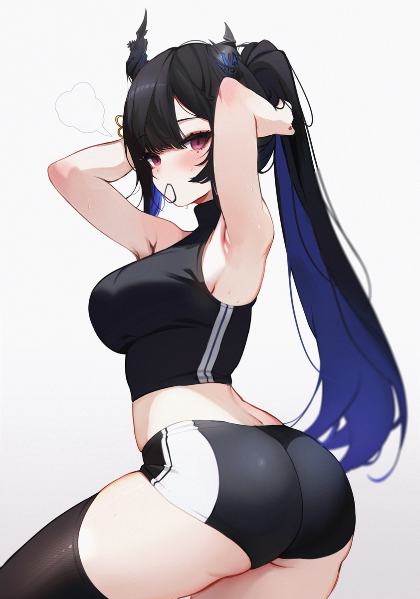 This is a pixiv picture whose title is Workout 'Rissa 🎼.