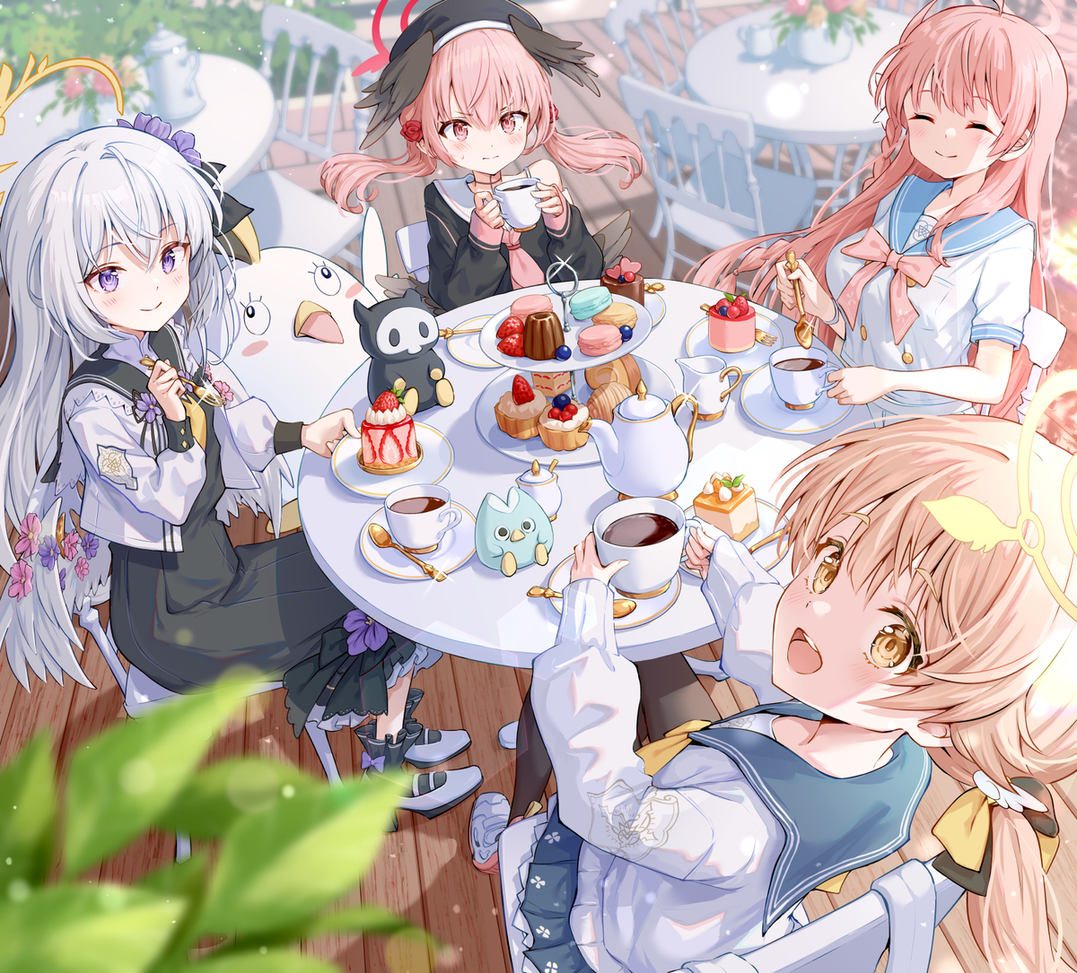 This is a pixiv picture whose title is 補習授業部.