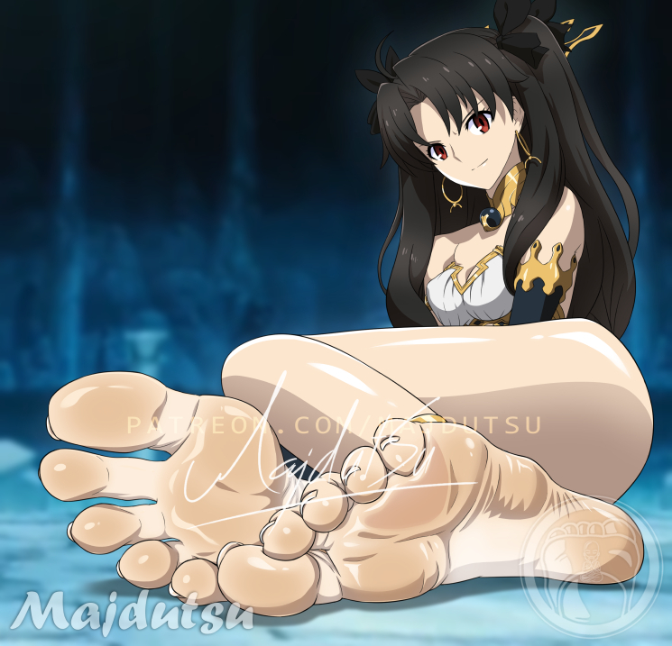 This is a pixiv picture whose title is ishtar Feet.