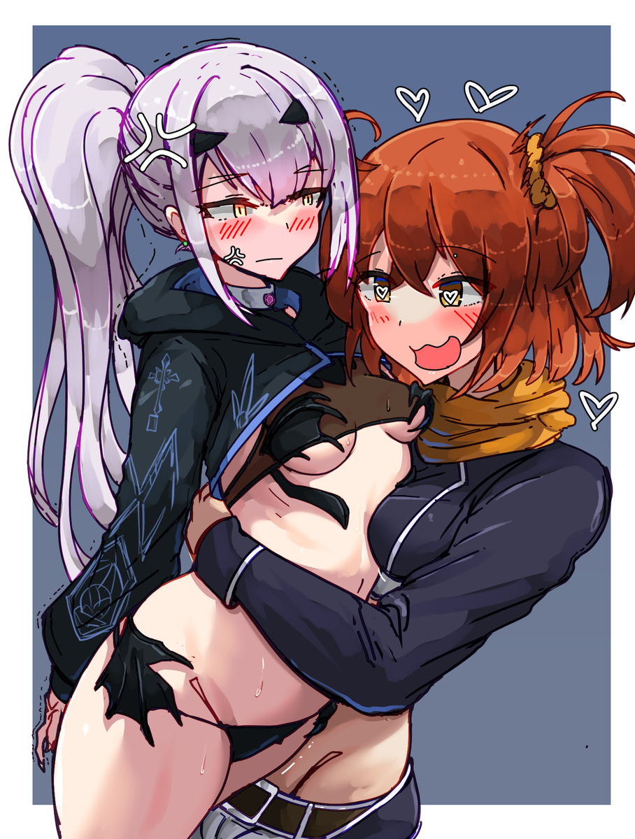 This is a pixiv picture whose title is hugging melusine.