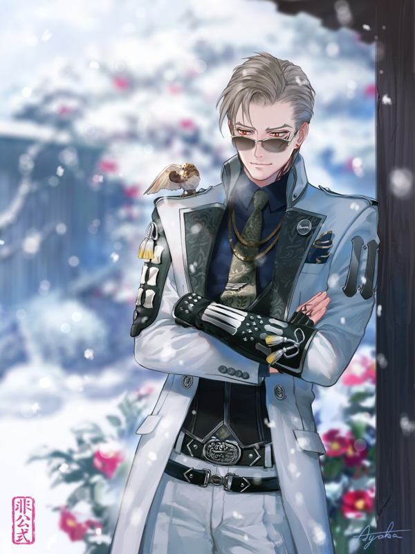 This is a pixiv picture whose title is 雪の中.