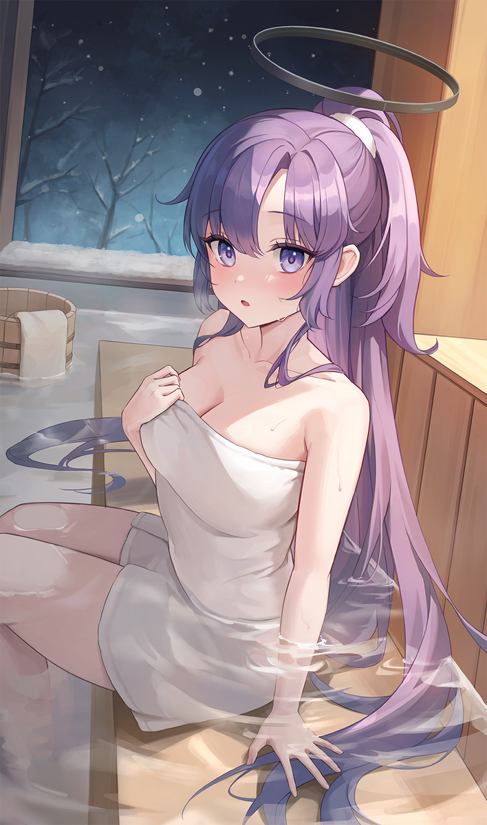 This is a pixiv picture whose title is 温泉ユウカ.
