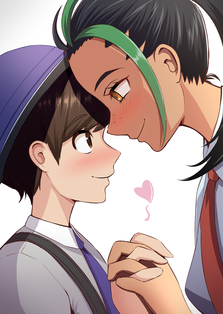 This is a pixiv picture whose title is ポケモンSV　ハルトとネモ.
