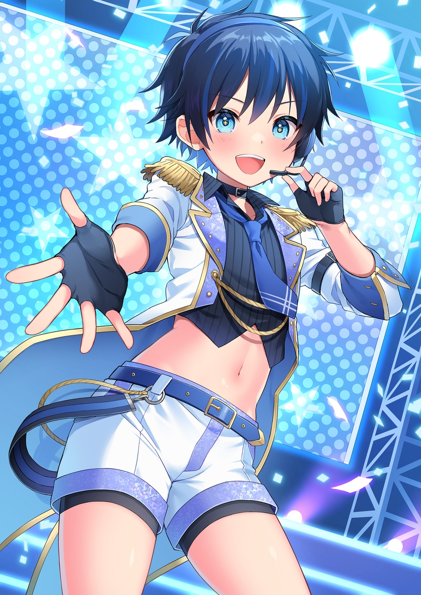 This is a pixiv picture whose title is 【Skeb】アイドルくん.