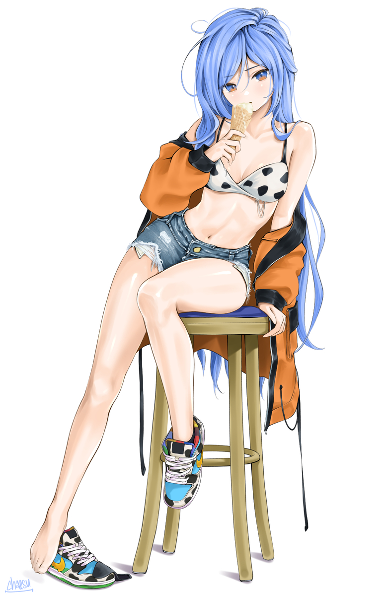 This is a pixiv picture whose title is ice cream.