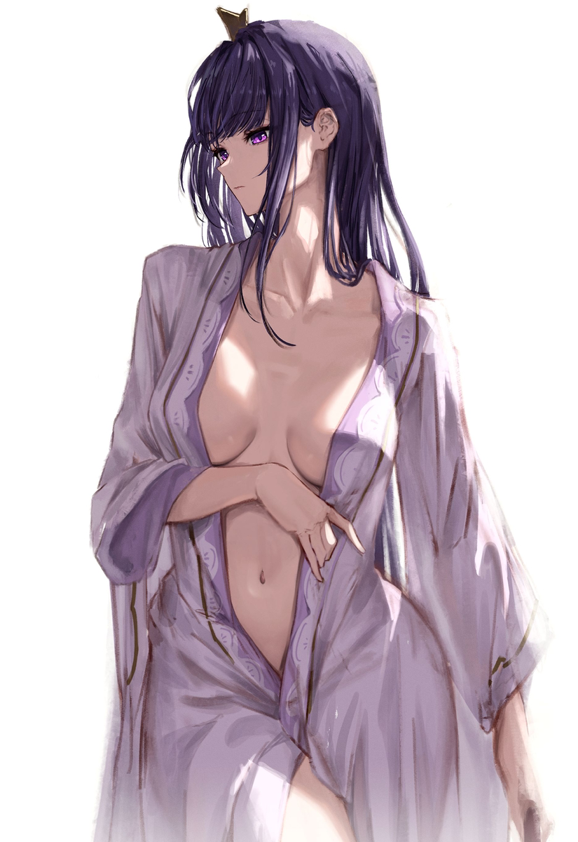 This is a pixiv picture whose title is 雷電将軍.
