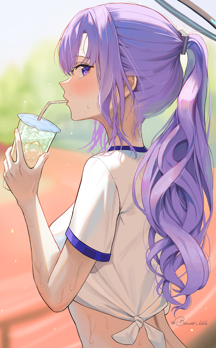 This is a pixiv picture whose title is ポニーテール ユウカ.