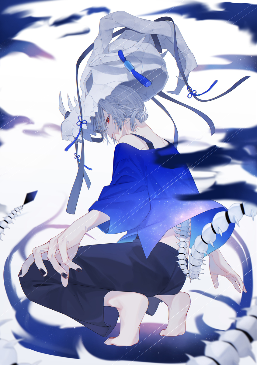 This is a pixiv picture whose title is あの夜の案内人.