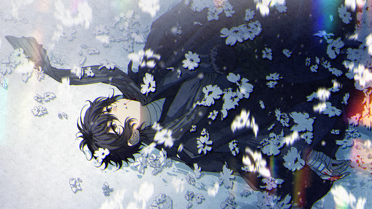 This is a pixiv picture whose title is 人間失格.