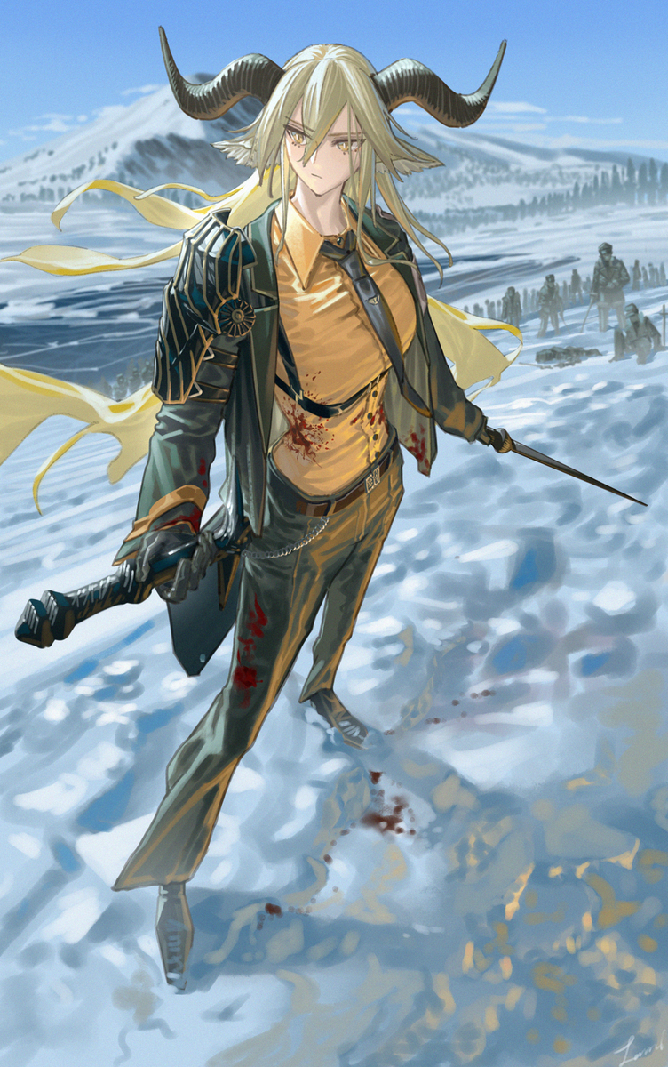 This is a pixiv picture whose title is 练练 锏.