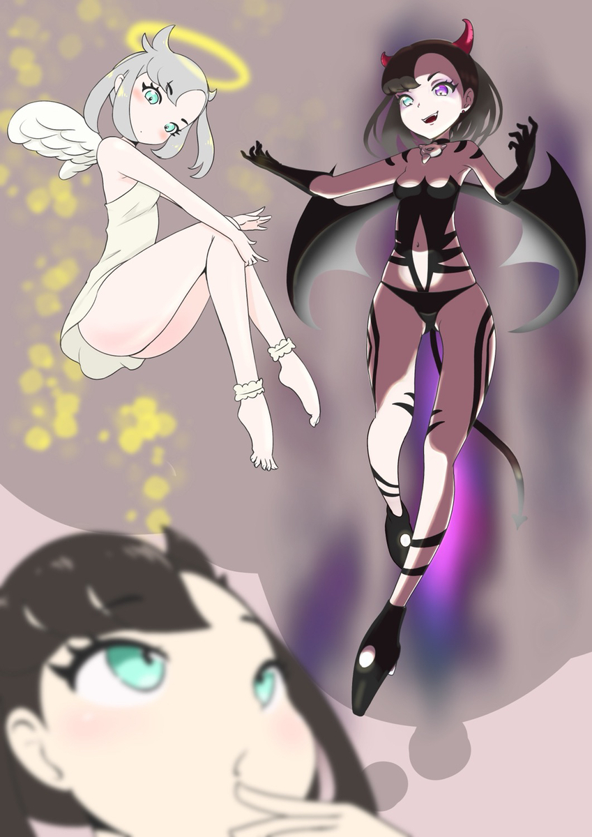 This is a pixiv picture whose title is 23−229 葛藤.