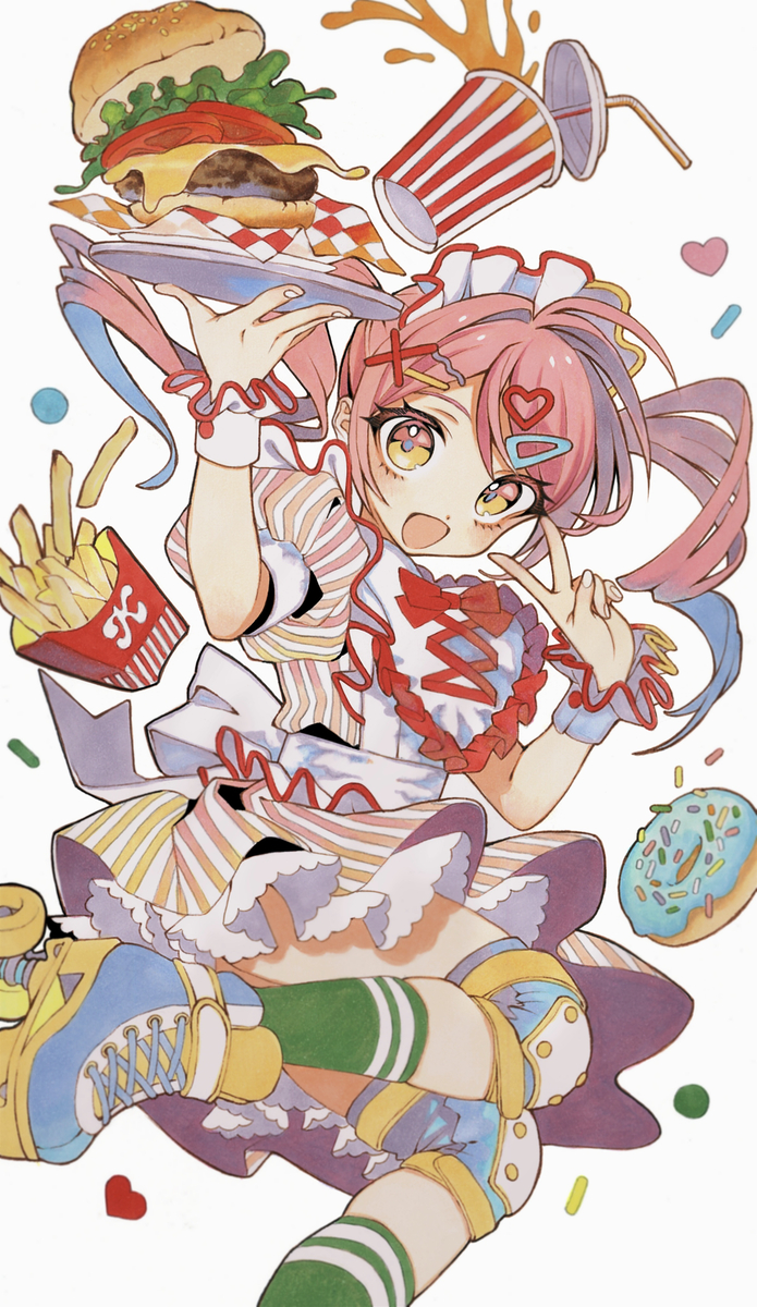 This is a pixiv picture whose title is スマイル0円.