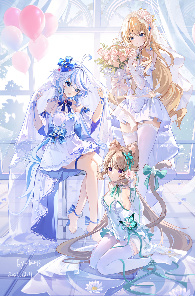 This is a pixiv picture whose title is 花嫁~.