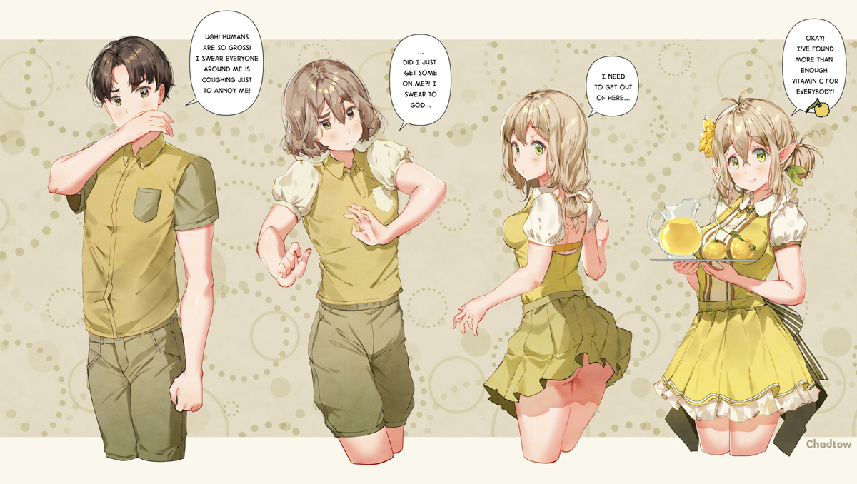 This is a pixiv picture whose title is TSF - Yuzu!.
