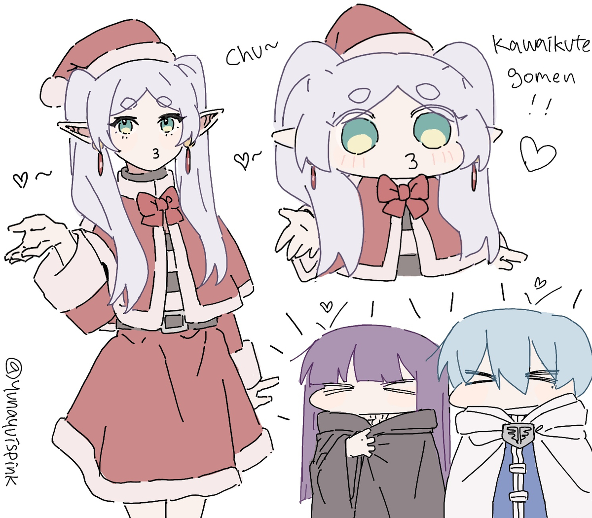 This is a pixiv picture whose title is merry christmas!!.